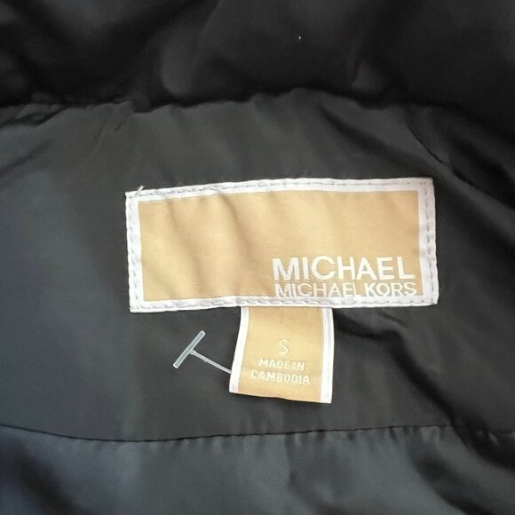 Michael Michael Kors Womens Full Zip Quilted Puffer Vest SMALL in Black - Picture 8 of 10